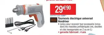 Cora x Carrefour Tournevis électrique universel offre