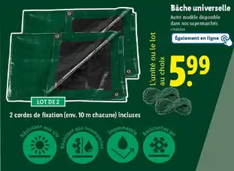 Lidl Bâche universelle offre