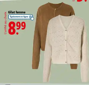 Lidl Gilet femme offre