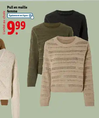 Lidl Pull en maille femme offre