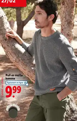 Lidl Pull en maille homme offre