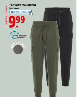 Lidl Pantalon molletonné homme offre