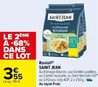 Carrefour Ravioli SAINT JEAN offre
