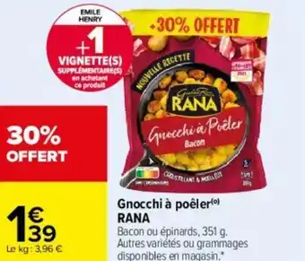 Carrefour Gnocchi à poêler RANA offre