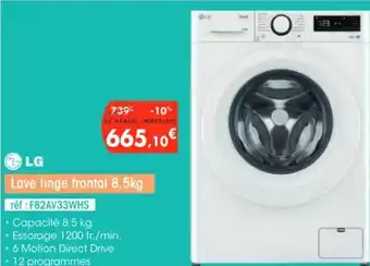 Pro&Cie LG Lave linge frontal offre