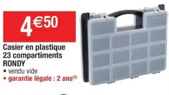 Cora x Carrefour Casier en plastique offre