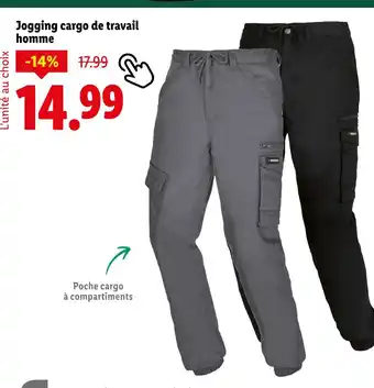 Lidl Jogging cargo de travail homme offre