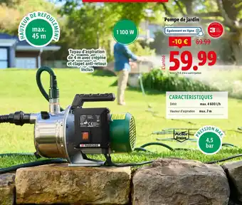 Lidl PARKSIDE Pompe de jardin offre