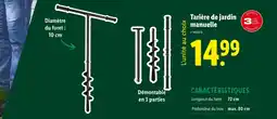 Lidl Parkside Tarière de jardin manuelle offre