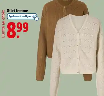 Lidl esmara Gilet femme offre