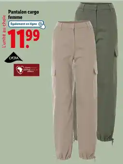 Lidl LYCRA Pantalon cargo femme offre