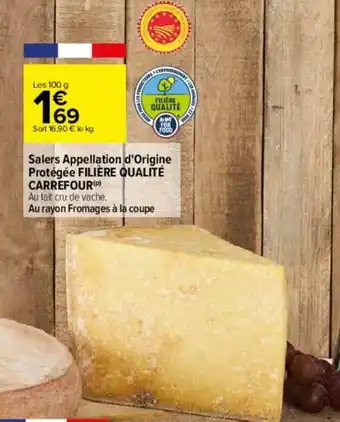 Carrefour Salers appellation d'origine offre