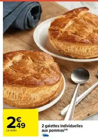 Carrefour 2 galettes individuelles aux pommes offre