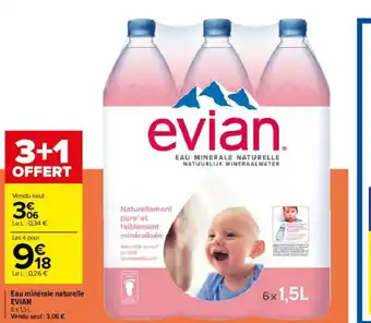 Carrefour Eau minérale naturelle Evian offre
