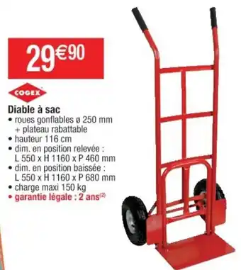 Cora x Carrefour Diable à sac offre