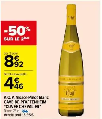 A.O.P Alsace Pinot blanc Cave de Pfaffenheim
