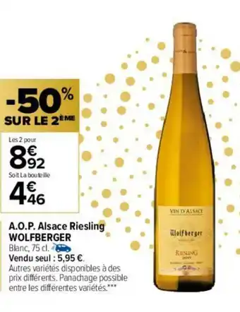 A.O.P Alsace Riesling