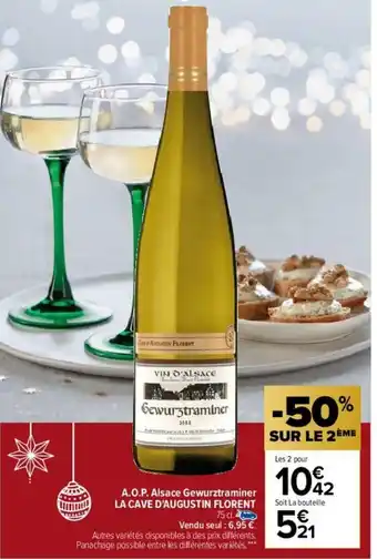 Carrefour A.O.P Alsace Gewurztraminer offre