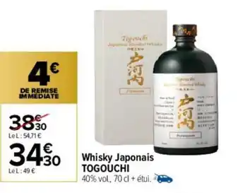 Carrefour Whisky Japonais offre