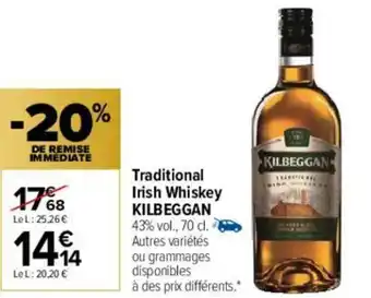 Carrefour Traditional Irish Whiskey offre