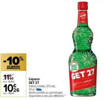 Carrefour Liqueur Get 27 offre