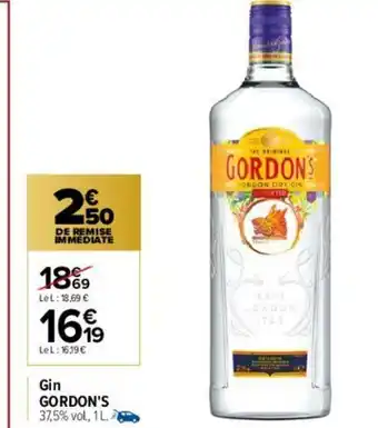 Carrefour Gin Gordon's offre