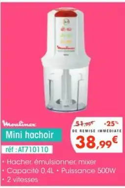 Pro&Cie MOULINEX Mini hachoir offre