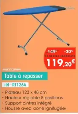 Pro&Cie Table à repasser offre