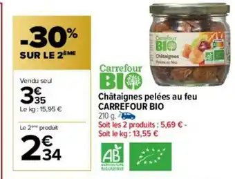 Châtaignes Pelées Au Feu