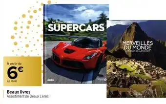 Carrefour Beaux Livres offre