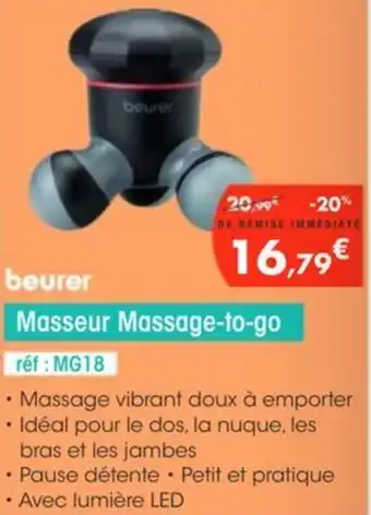 Pro&Cie BEURER Masseur Massage-to-go offre