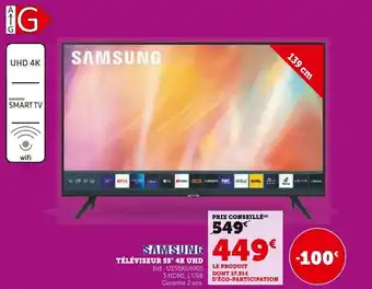 Super U SAMSUNG Téléviseur 55" 4k uhd offre