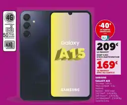 Super U SAMSUNG Galaxy a15 offre