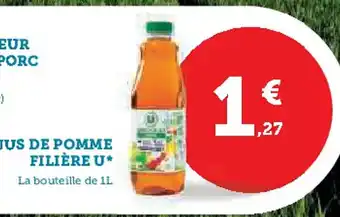 Super U U Pur jus de pomme filière offre