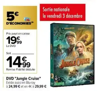 Carrefour DVD Jungle Cruise offre
