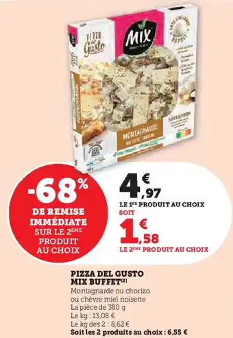 Super U MIX BUFFET Pizza del gusto offre