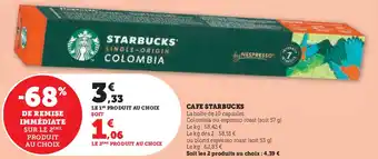 Super U STARBUCKS Cafe offre