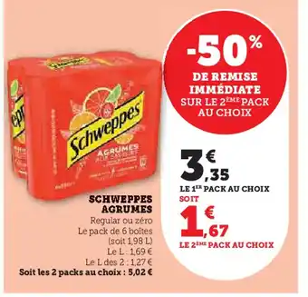 Super U SCHWEPPES Agrumes offre