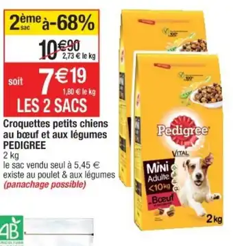 Cora x Carrefour Croquettes petits chiens offre