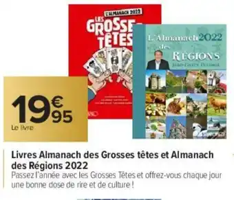 Carrefour Livres Almanach Des Grosses Têtes Et Almanach offre