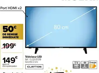 Carrefour Téléviseur LED offre
