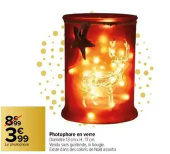 Carrefour Photophore en verre offre