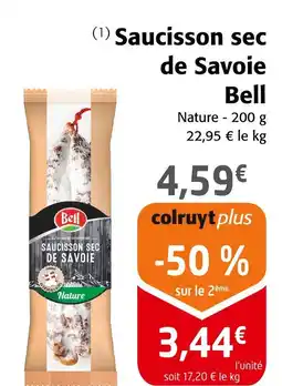 Colruyt Bell Saucisson sec de Savoie offre