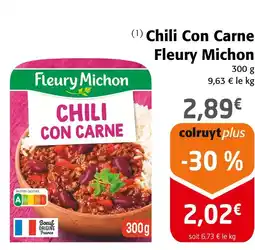 Colruyt Fleury Michon Chili Con Carne offre