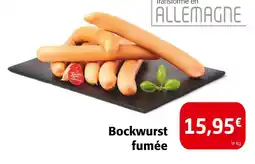 Colruyt Bockwurst fumée offre