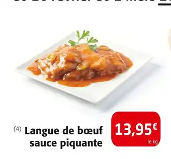 Colruyt Langue de bœuf sauce piquante offre