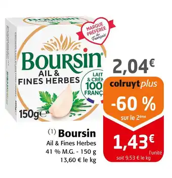 Colruyt Boursin offre