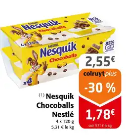 Colruyt Nestlé Nesquik Chocoballs offre