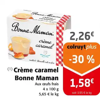 Colruyt Bonne Maman Crème caramel offre