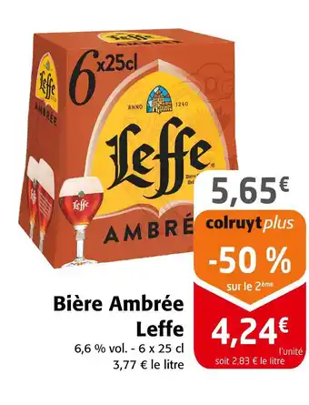 Colruyt Leffe Bière Ambrée offre